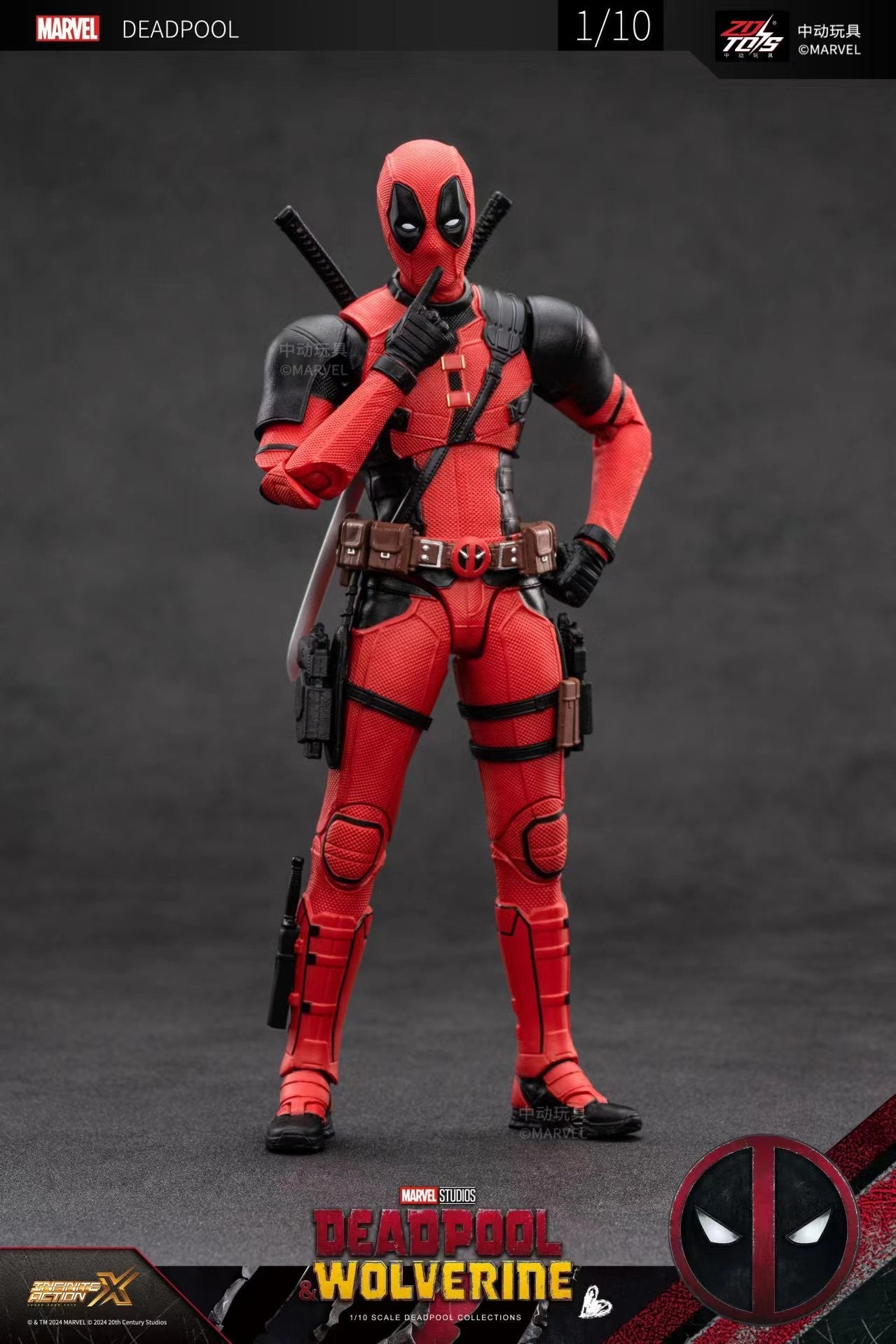 2024 Deadpool e Wolverine Bonecos de Ação Versão Filme Série ZD Toys Coleções Bonecos de Ação Adulto Presente Infantil