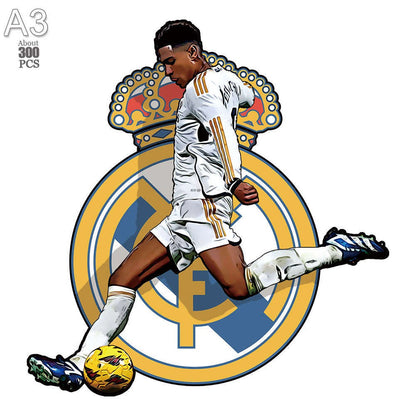 irregular Football Star Wooden Jigsaw Sports Stars Puzzle for Kids Adults Educational Fabulous Gift 300 Pcs DIY Puzzle Toys