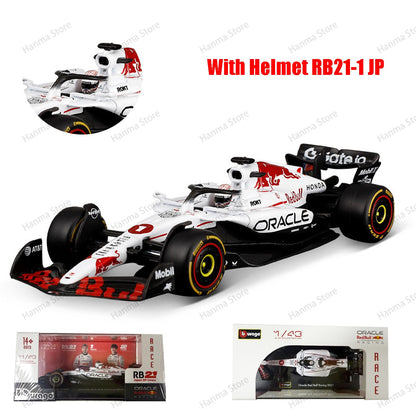 Bburago 1:43 F1 BWT Alpine Modelo Com Capacete 2025 Miniatura de Liga Carro de Corrida de Fórmula Brinquedo MCL39 W16 SF25 RB21 Japonês