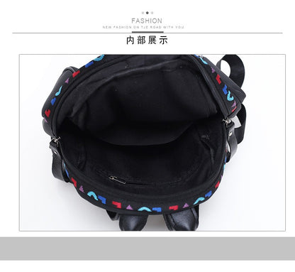 Nova mochila feminina de nylon Oxford versátil, design casual e antifurto, mochila leve