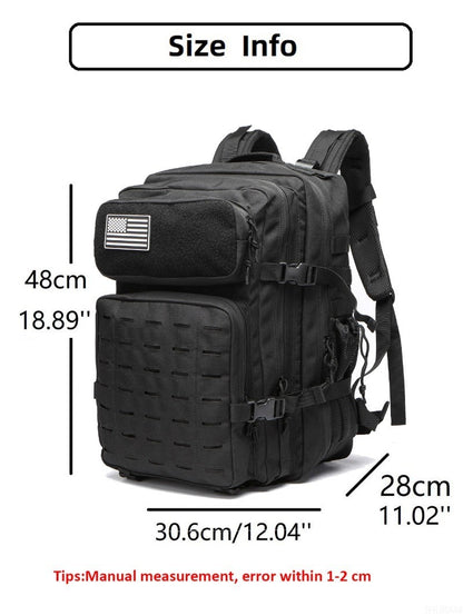 Mochila Tática 25L/50L Caça MOLLE Bolsa GYM Para Homens EDC Caminhada Ao Ar Livre Com 2 Porta-Garrafas
