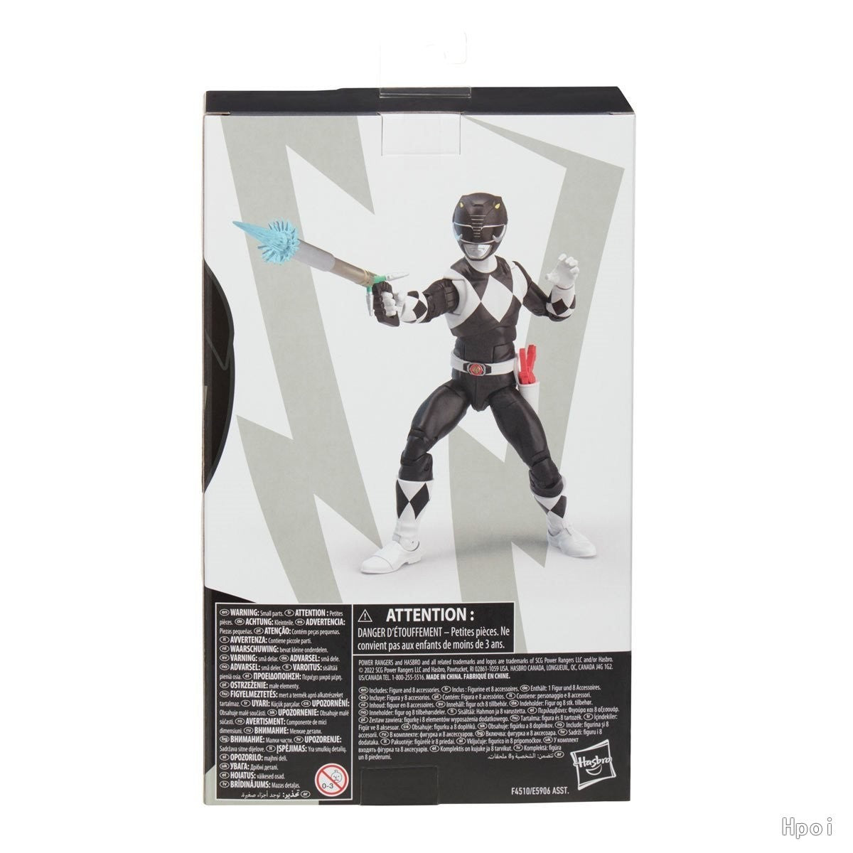 ?Promoções Quentes?Hasbro Original Power Rangers Lightning Collection Mighty Morphin Power Rangers Boneco Ranger Preto Figura de Anime Presente
