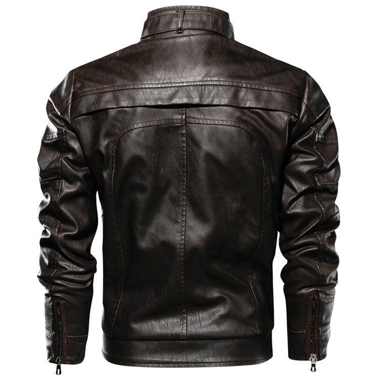 Mens Leather Jackets High Quality Classic Motorcycle Jacket Male Plus faux leather jacket men spring Drop shipping