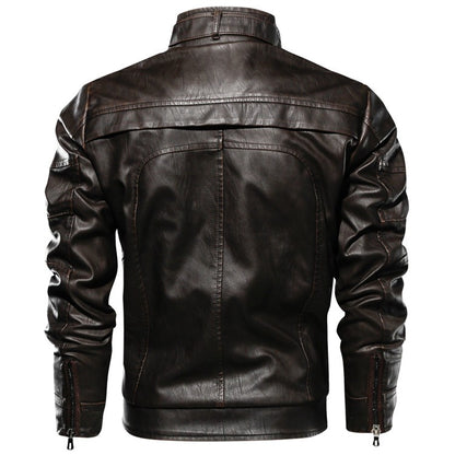 Mens Leather Jackets High Quality Classic Motorcycle Jacket Male Plus faux leather jacket men spring Drop shipping