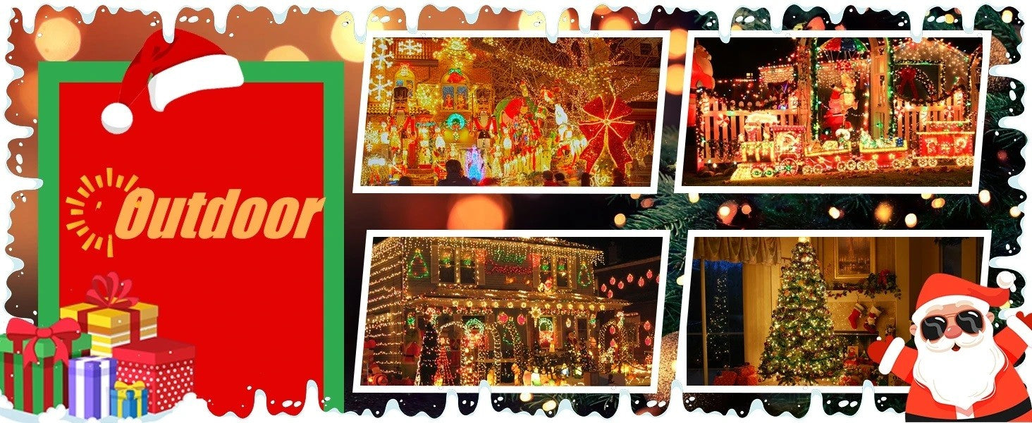 Large Solar Panel Fast Charge Lamp Outdoor Solar String Fairy Light Waterproof Garland String Lights For Christmas Party Garden