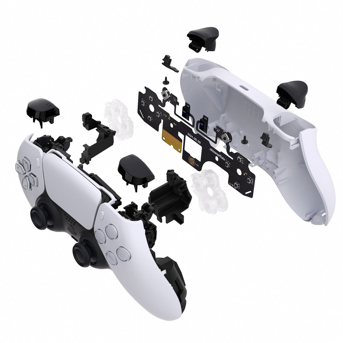 eXtremeRate for ps5 Controller BDM-040/BDM-050/060 Whole Clicky Kit V2, Shoulder Face Dpad Buttons