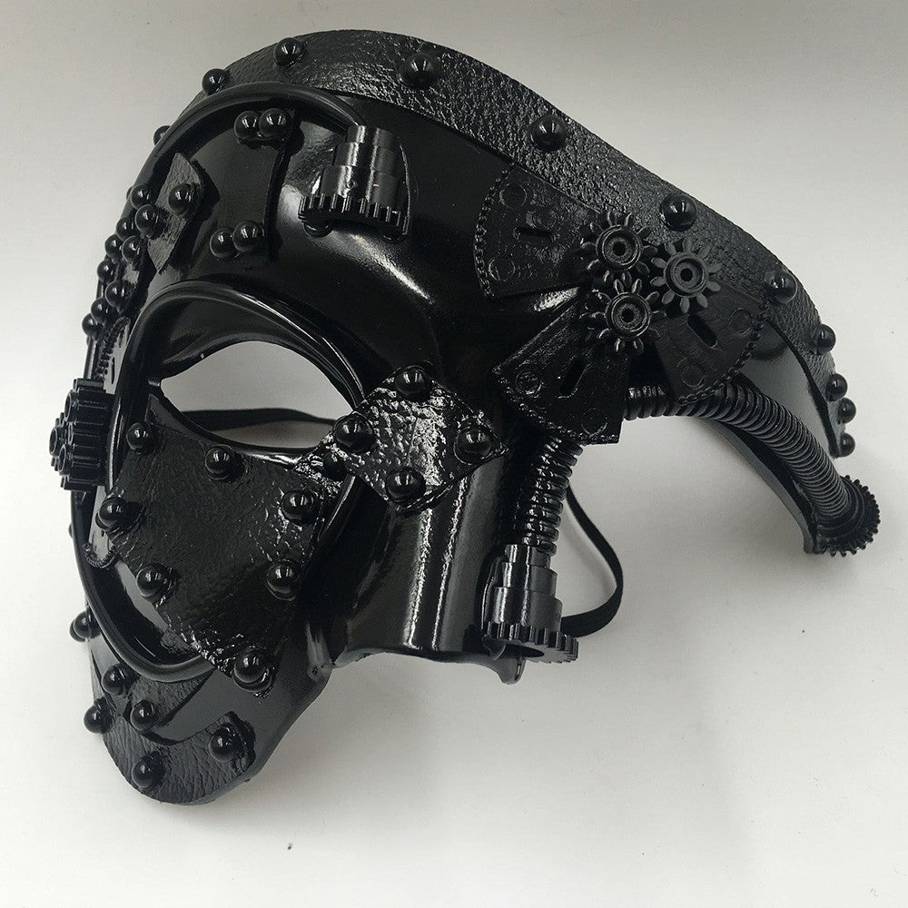 Steampunk  Phantom Masquerade Cosplay Medieval Retro Mask Ball Half Face Men Punk Costume Halloween Party Costume Props