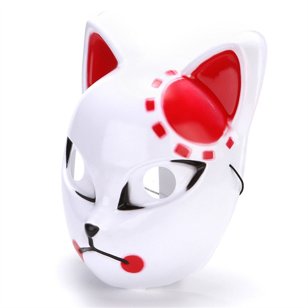 Japanese Anime Demon Slayer Mask Cosplay Thicken Plastic Masks Halloween Party Costume Props Fox Mask