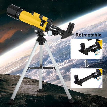 Telescópio astronômico Zoom F36050, grande abertura, alta definição, alta ampliação, para observação da Lua e estrelas