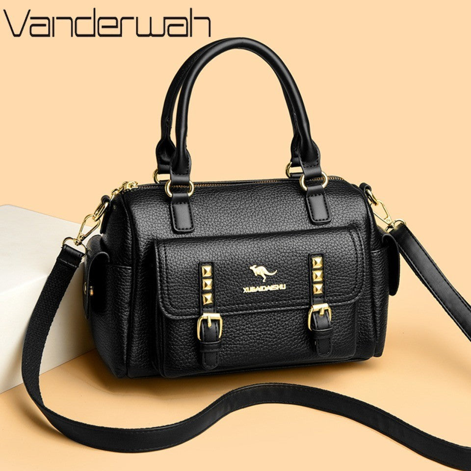 Luxury Designer Soft Pu Leather Shoulder Crossbody Messenger Bags for Women 2026 High Quality Casual Ladies Purses and Handbags