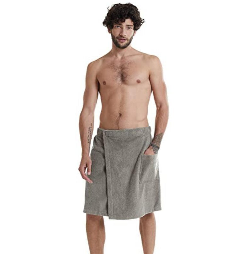 Men's wearable apron for beach and home use