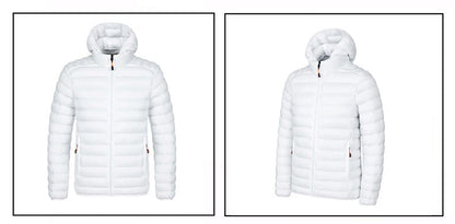 2025 New Men's Lightweight Cotton Jacket for Autumn and Winter - Multiple Colors, Stand-Up Collar & Hooded Design