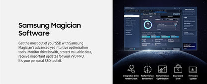 SSD SAMSUNG 990 PRO 4 TB PCIe 4.0 M.2 2280 Interno de Estado Sólido para Computação de Ponta Jogos Workstation de Uso Intenso