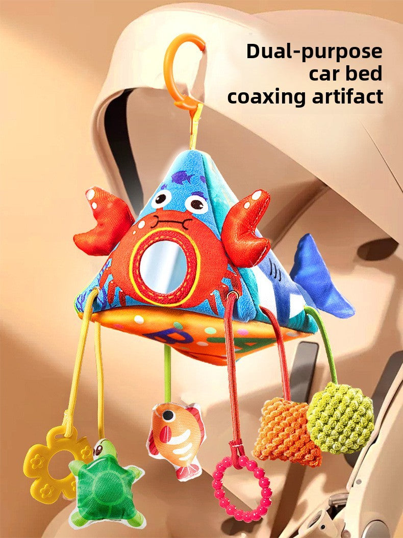 Brinquedos de Chocalho para Bebês Animais de Berço Carrinho de Bebê para Recém-Nascidos Brinquedos de Boneca de Pelúcia Educativos para Treinamento de Habilidades de Agarrar para Bebês de 0 a 12 Meses