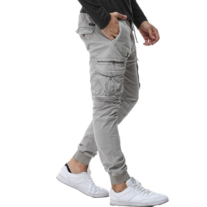 Calça Cargo Tática Masculina Primavera 2025 Calça Jogger Masculina Exército Militar Casual Calça Masculina Hip Hop com Fita Algodão Calça Masculina Exército Calças 38