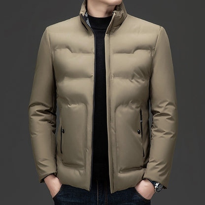 Top Grade ??????Men's Stand Collar Parka Jacket Windbreaker Coats Bubble Puffer Outerwear for Young Adults?????????????????