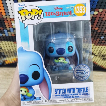Funko Pop Stitch Original #1353 #1229 Versão Q Boneco Estatueta Decoração de Mesa Modelo Colecionável Edição Limitada Brinquedos Presente Infantil