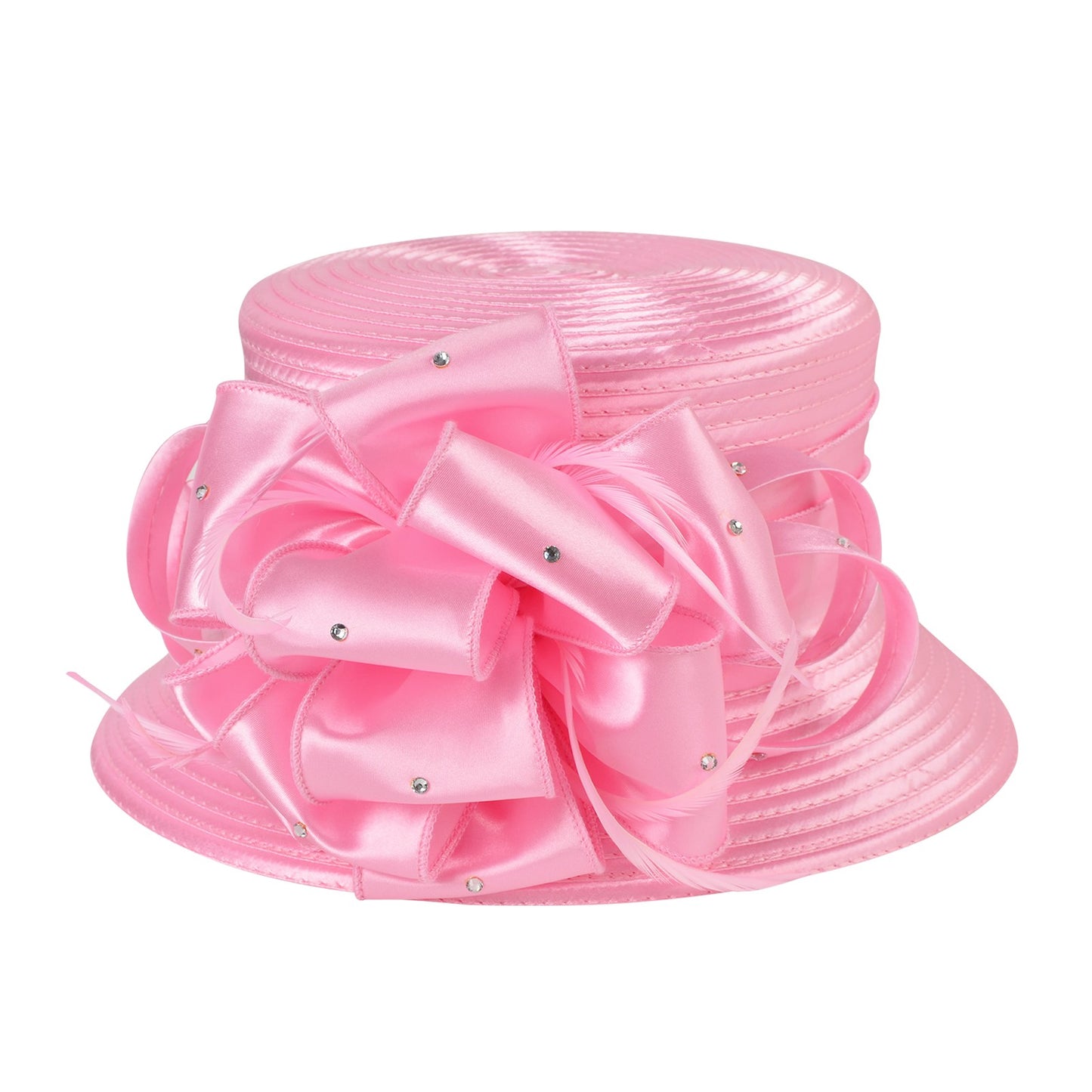 Novos Chapéus Fascinators 2025 para Mulheres Elegantes Casamentos e Chapéus de Topo para Igreja de Damas Britânicas para Mulheres Negras S10-4585