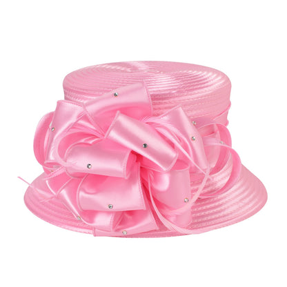 Novos Chapéus Fascinators 2025 para Mulheres Elegantes Casamentos e Chapéus de Topo para Igreja de Damas Britânicas para Mulheres Negras S10-4585