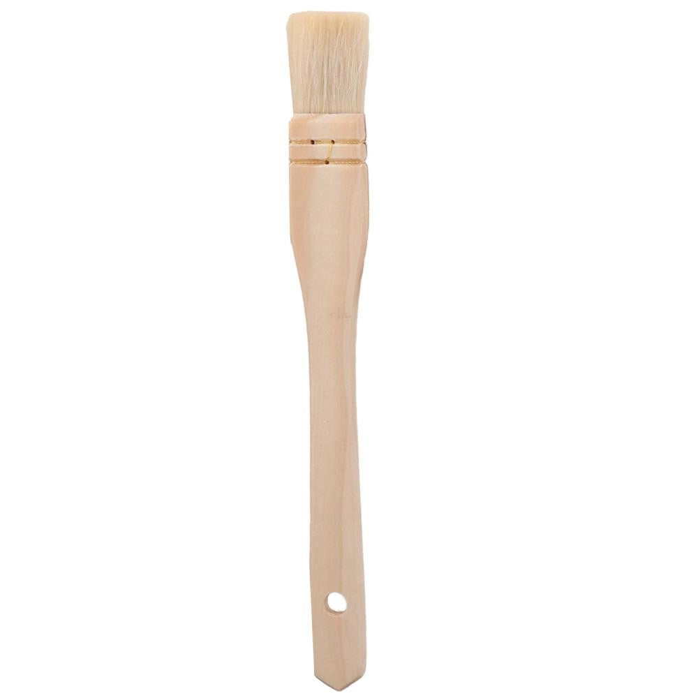 1/6pcs Wood Handle Wool Brush Baking Brush Household Barbecue Brush, Cooking Paint Tools, Hardwood Handles Pastry Brushes