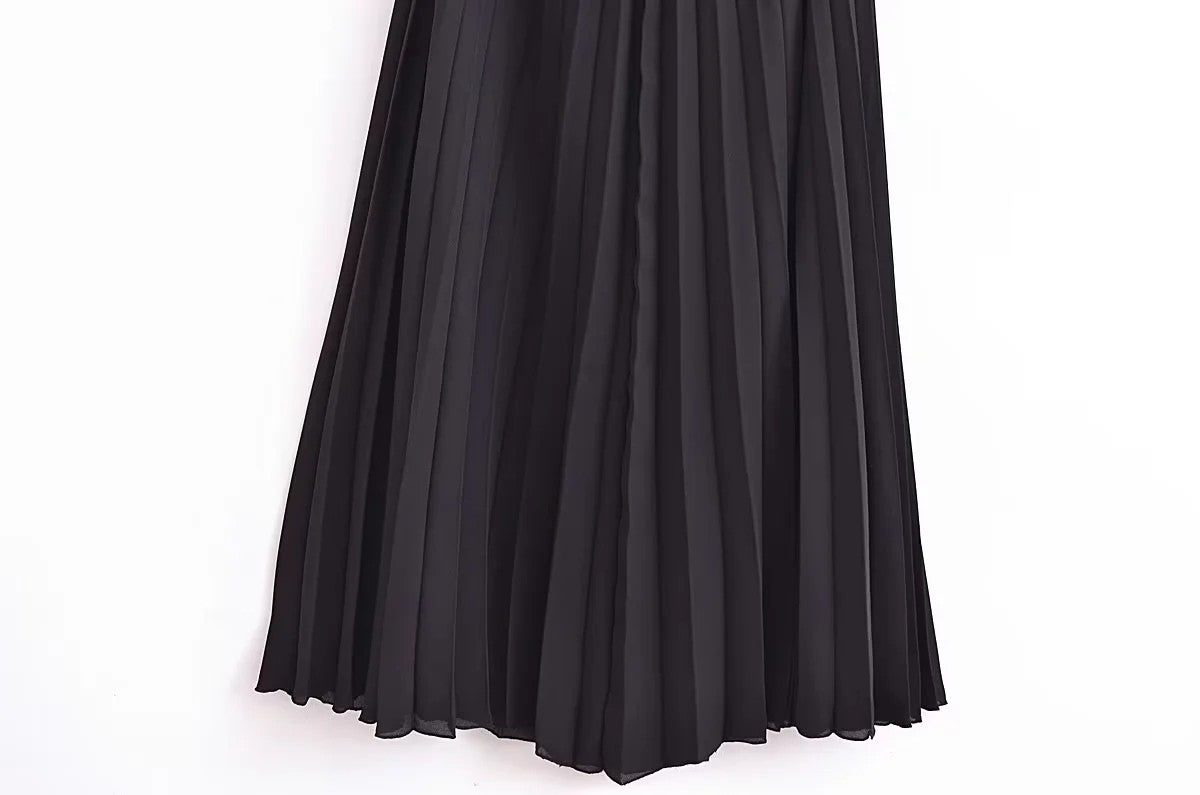 Corset Dress Women Pleated Vests Long Dresses for Women 2024 Sleeveless Office P