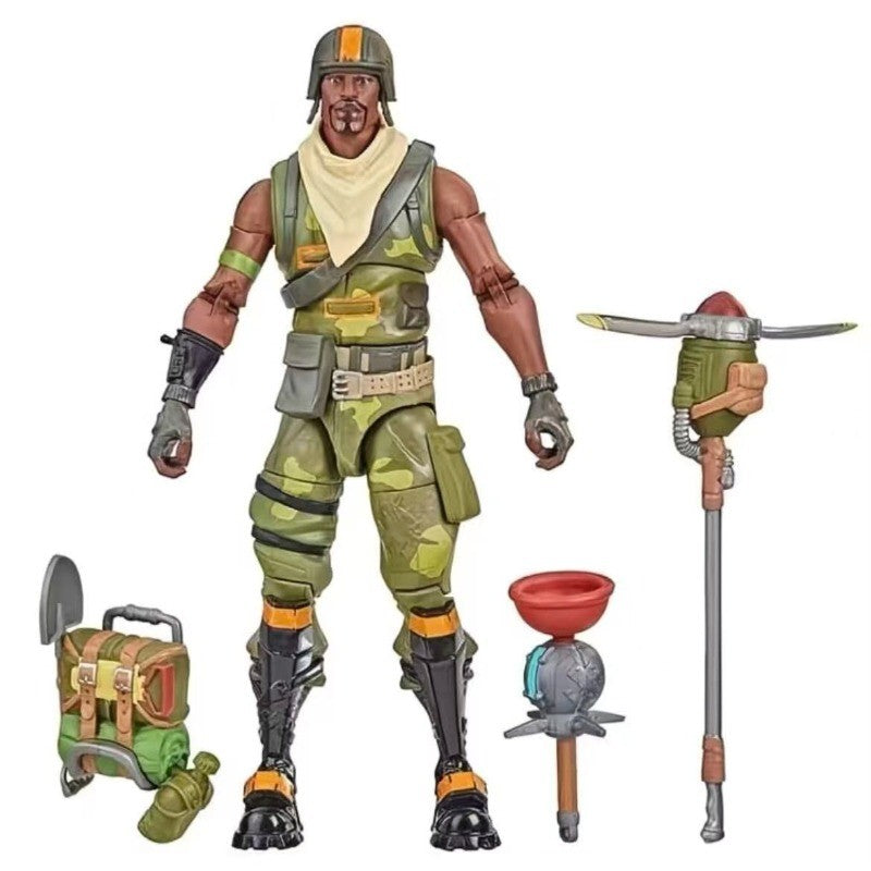 Original Hasbro Fortnite Victory Royale Series Tntina & Bushranger & Aerial Assault Trooper & Boneca Punk Anime Coleção de Brinquedos