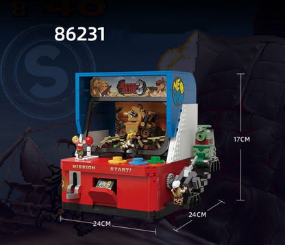 Máquinas Recreativas Criativas Blocos de Montar Clássico Jogo Metal Slugs Gabinete de Fliperama Modelo de Boneco Tijolo Brinquedo Colecionável Para Presente