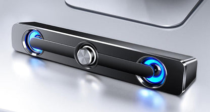 Salange PC Sound Bar Bluetooth USB Wired Speakers Bar Stereo Speaker for Projector PC Laptop Phone Computer 3.5mm Aux Speaker