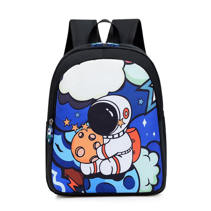 Astronaut Cartoon Children's Backpack 3D Stereo Large Capacity Waterproof Boy Kindergarten Backpack Birthday Gift
