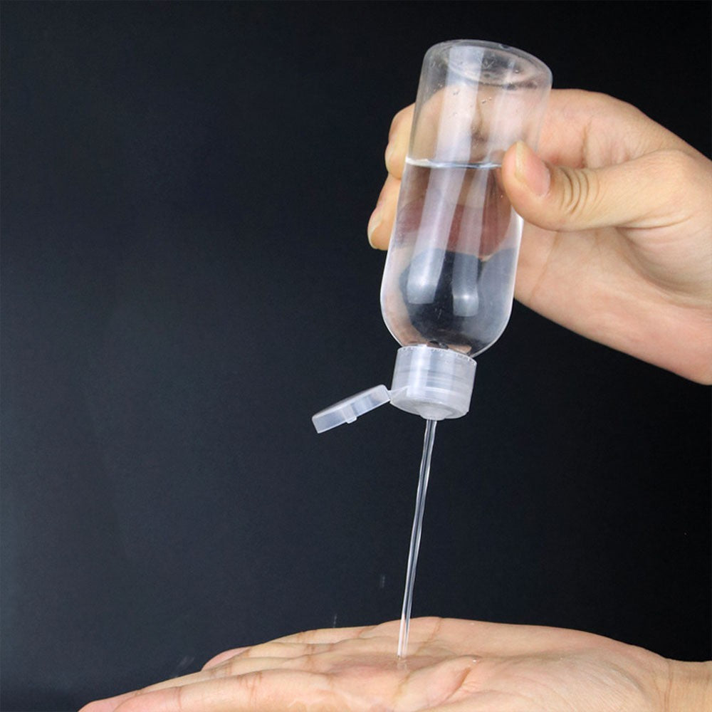 Travel Bottles 15ml 30ml 50ml 100ml 150ml 200ml 250ml 500ml Lotion Bottle Clear Plastic PET Vial Flip Top Cosmetic Container