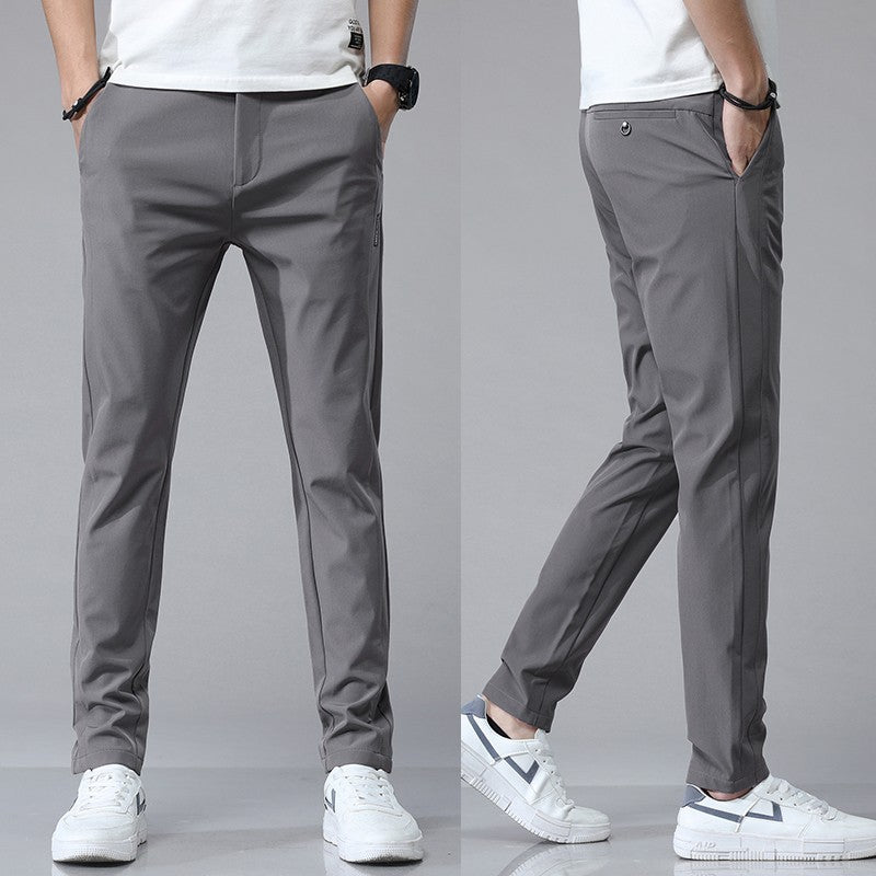 5 Colors Spring Summer Ultra-thin Men's Stretch Slim Straight Casual Pants High Quality Fashion Breathable Golf Sports Trousers
