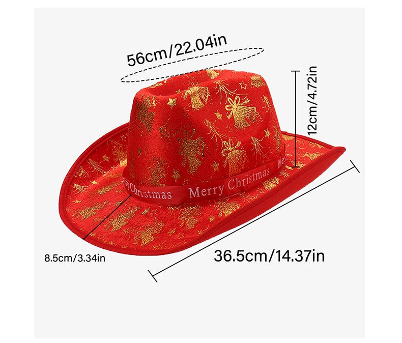 Winter Fashion Christmas Ribbon Decorated Simple Denim Hat Elegant Halloween Matching Trendy New Arrival
