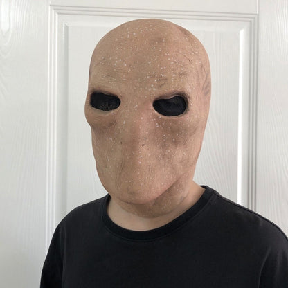 Faceless Man Halloween Slenderman Mask Non-toxic Realistic Alien Skull Latex Helmet Dress Up 3D Party Cosplay Props Carnival