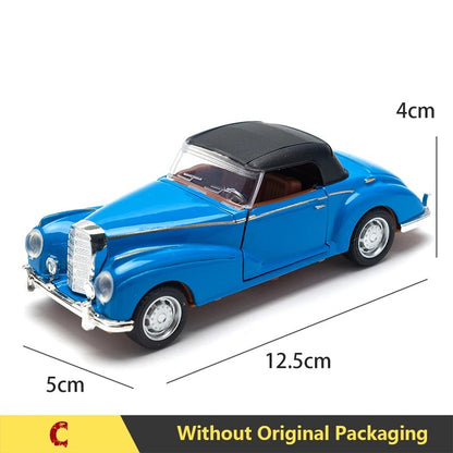 1:32 Alloy Diecast Mustang GT Classic Vintage Car Model Pull Back Car Miniature Vehicle Replica For Collection Gift for Kid