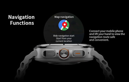 2025 New Watch8 Ultra Smart Watch Classic NFC Health Monitoring  Bluetooth Call 3ATM Waterproof HD Smartwatch For IOS Android