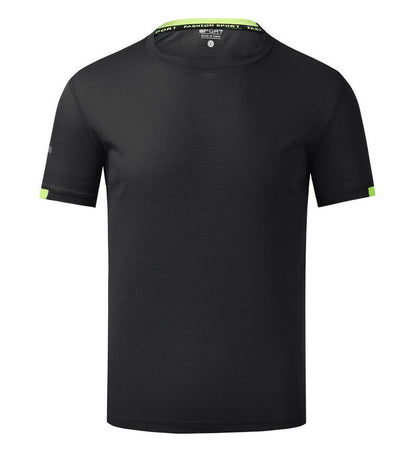 Leisure sports T-shirt printed with logo, quick drying, breathable, elastic summer short sleeved customized embroidery printed w