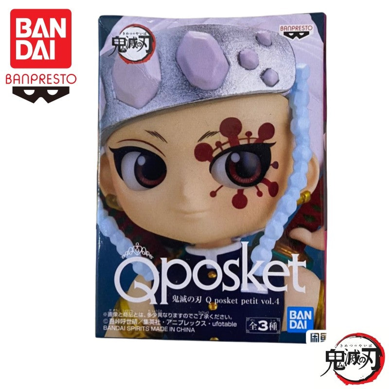 Em estoque Bandai Banpresto Original Demon Slayer Qposket Petit Shinobu Tengen Mitsuri Boneca Nova Lacrada Boneco de Ação Garage