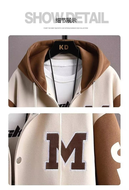 Men's Hooded Tracksuit Set Hoodie Jogger Pants 2 Piece Fashion Sports Wear Korean Popular Clothes Men Plus Size Men's Clothing