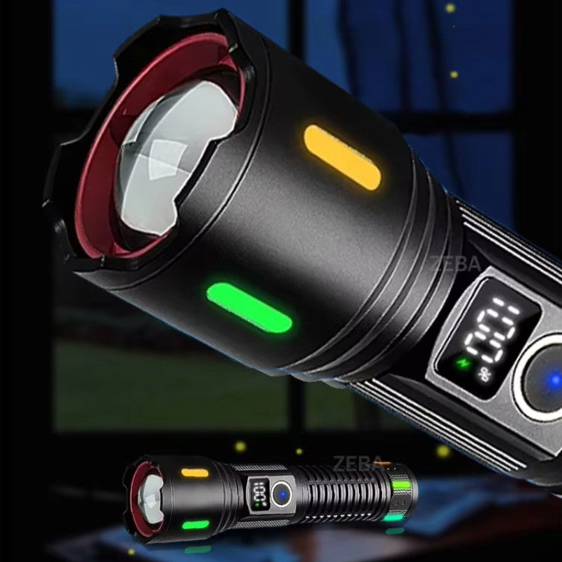 60000000LM Most Powerful Led Flashlight 3500M Long Range Torch High Power Led Flashlights Rechargeable Strong Tactical Lantern