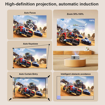 ThundeaL TD95W Android Projector Full HD 1080P WiFi 2K 4K Home Cinema Portable Smart TV Video Movie Meeting Led TD95 Projecter