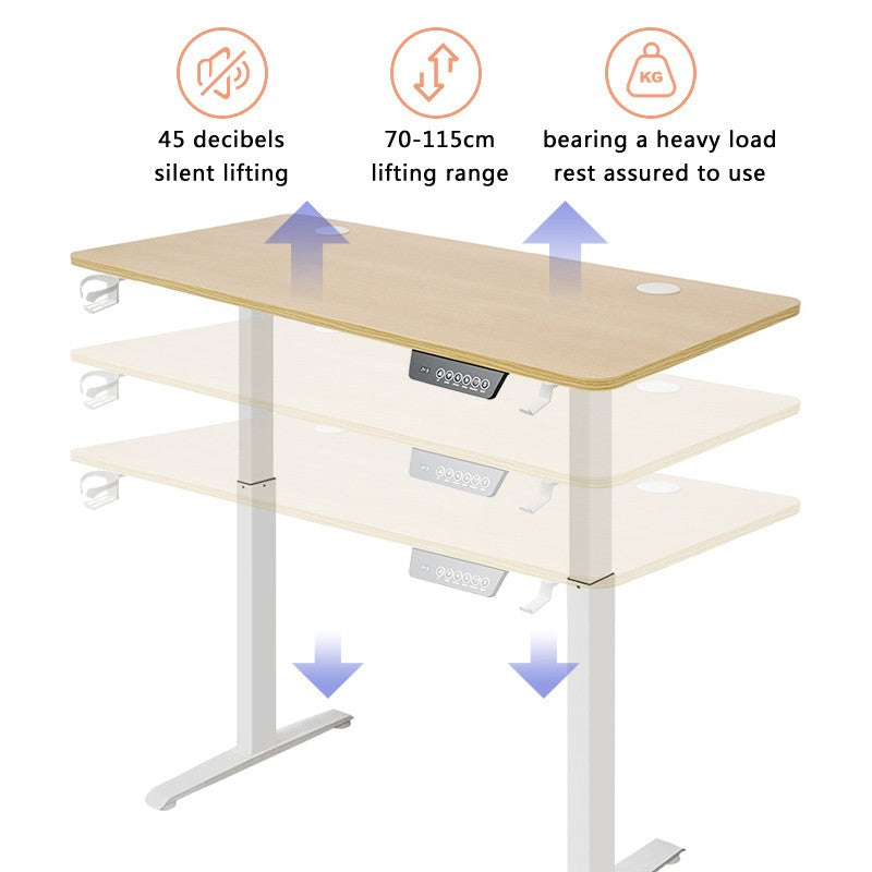 Mesa de Trabalho com Altura Ajustável, Elétrica, para Sentar e Ficar em Pé, Mesa para Computador com Motor Moderno, para Jogos, Mesa para Escritório Doméstico