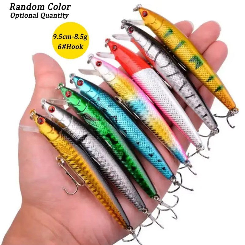 Kit de Iscas Artificiais para Pesca - Crankbait, Minnow, Popper, Pencil, Swimbait, Wobblers e Bionic Crank - Terno de Pesca