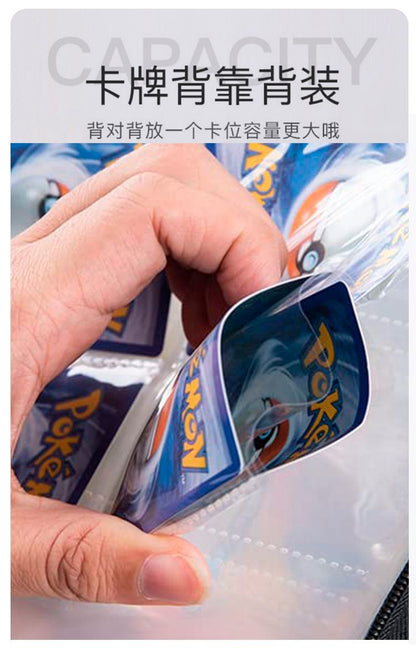Stock Pokemon Card Binder 400 Pocket Anim Card Holder Album Trading Card Holder Protector Notebook Binder For Cards Collection