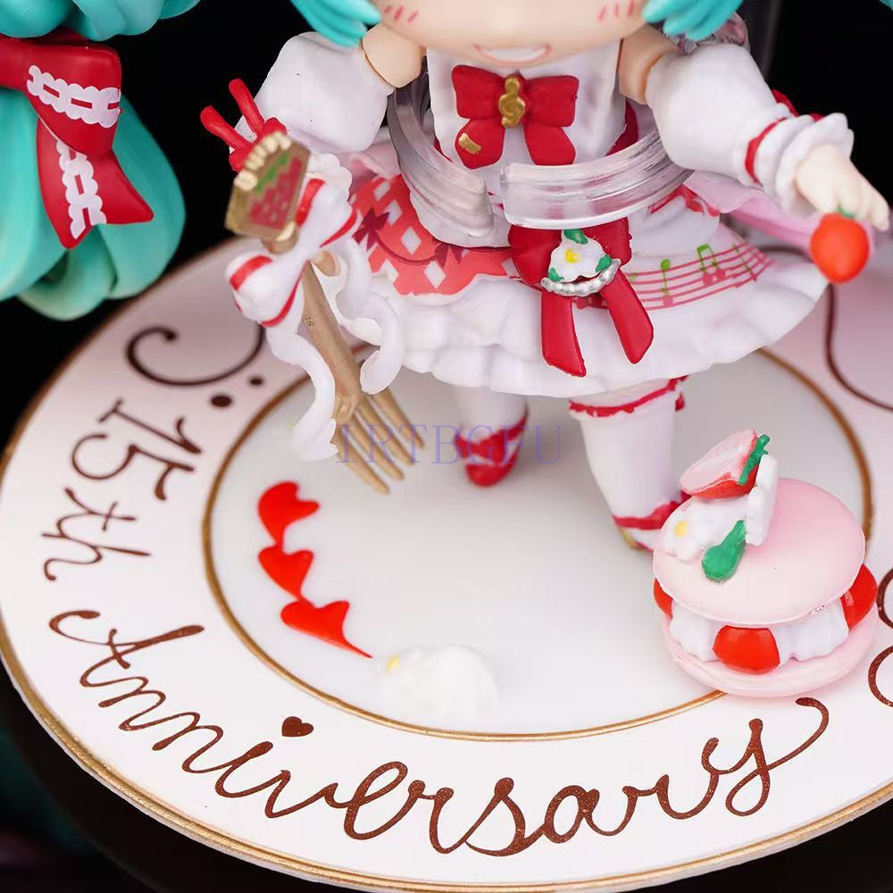 10cm GSC Vocaloid Hatsune Miku 1939 15º Aniversário Ver Q Nendoroid Japonês Anime PVC Action Figure Brinquedo Jogo Modelo Colecionável Boneca