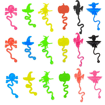 10-50PCS Pumpkin Ghost Skull Skull Halloween Sticky Trick Wall Climbing Gift