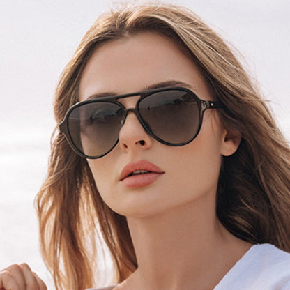 MIZHO 4125 Trendy Women Sunglasses Unisex Brand Designer Plastic Pilot Polarized UV Protector Sun Glasses Ladies