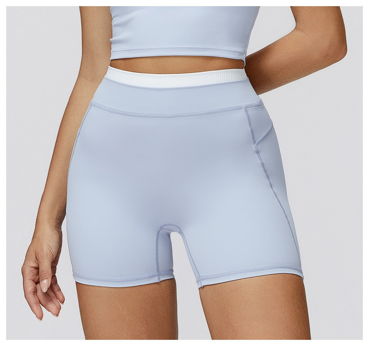 Women Elastic Feeling High Waist Yoga Shorts GymPush Up Running Fitness Legging Tummy Control Gym Outdoor Recreation Yoga Shorts