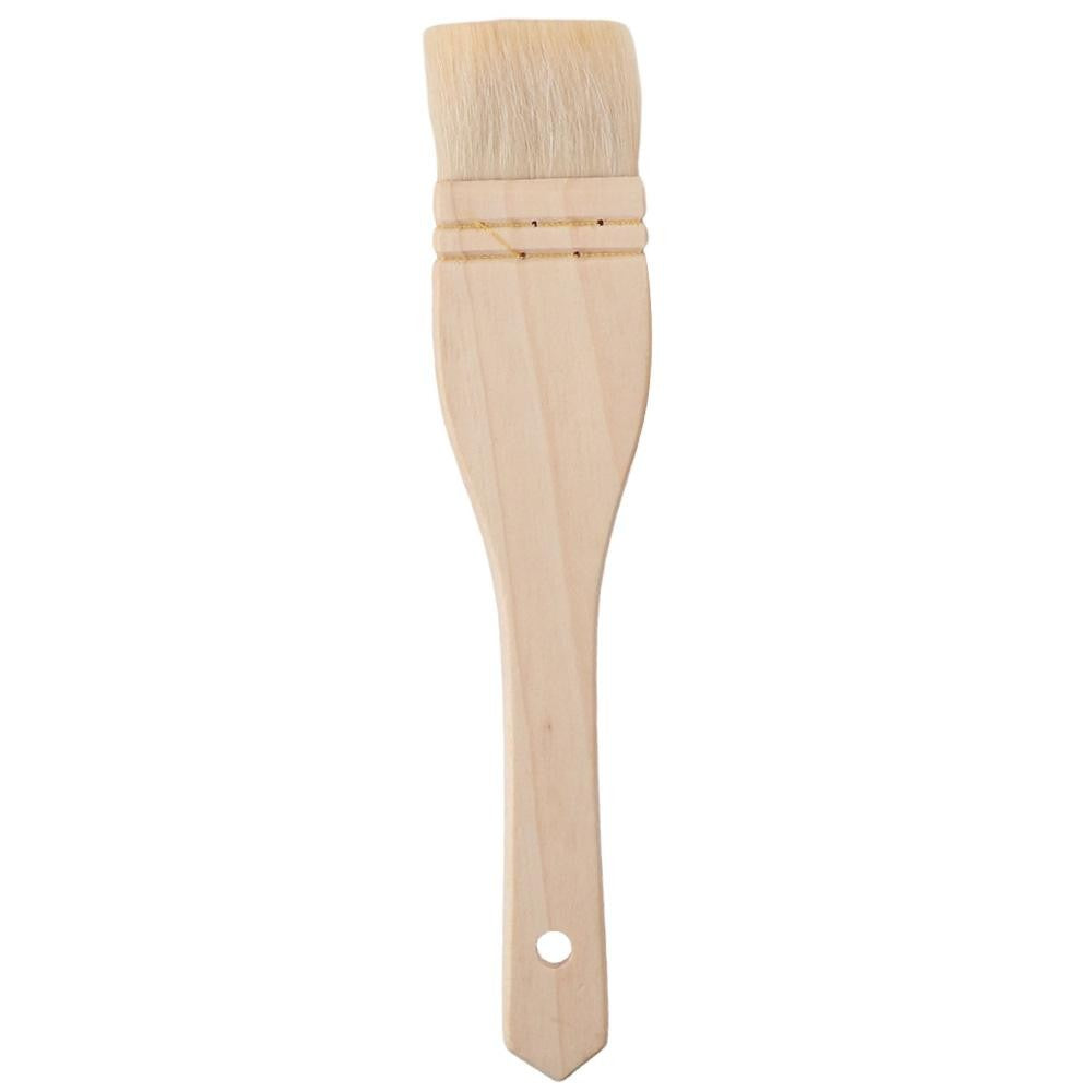 1/6pcs Wood Handle Wool Brush Baking Brush Household Barbecue Brush, Cooking Paint Tools, Hardwood Handles Pastry Brushes