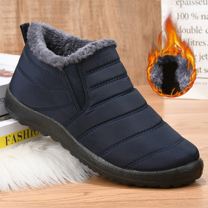 Botas Masculinas de Neve para Área Externa, Sapatos Masculinos com Pelo, Botas de Inverno Masculinas, Botas de Caminhada, Botas de Tornozelo, Sapatos Masculinos Impermeáveis, Botas de Trabalho, Calçados