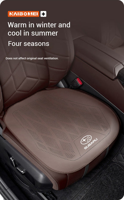 Almofada de Assento Ventilada de Couro para Carro Capa de Assento para Subaru STI Brz Wrx Xv Ascent Forester Outback Impreza Legacy Acessórios